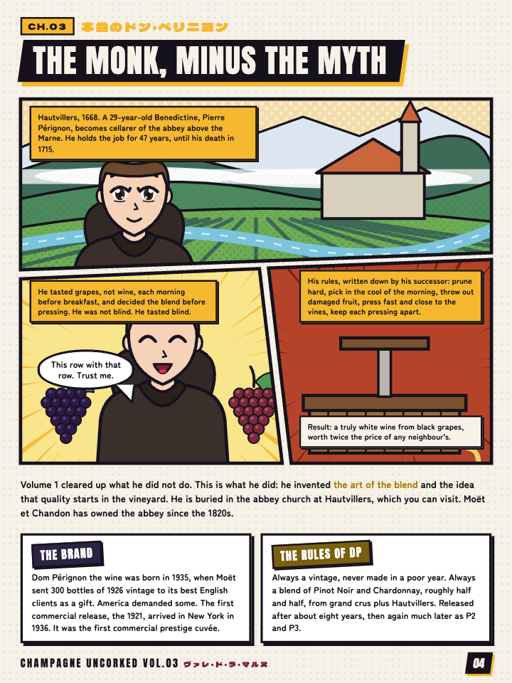 Page 4 of Champagne Uncorked Vol. 03: The Real Dom Pérignon